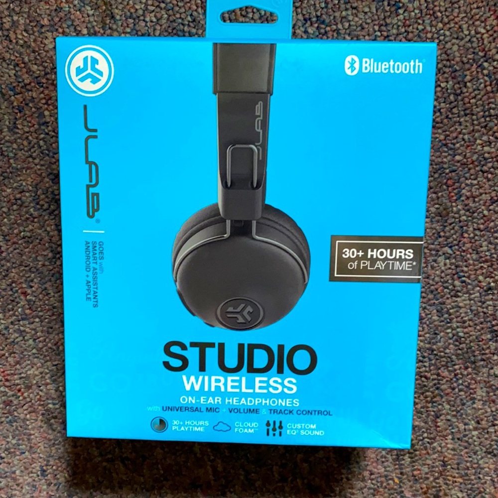 JLab Studio Wireless on ear headphones NEW